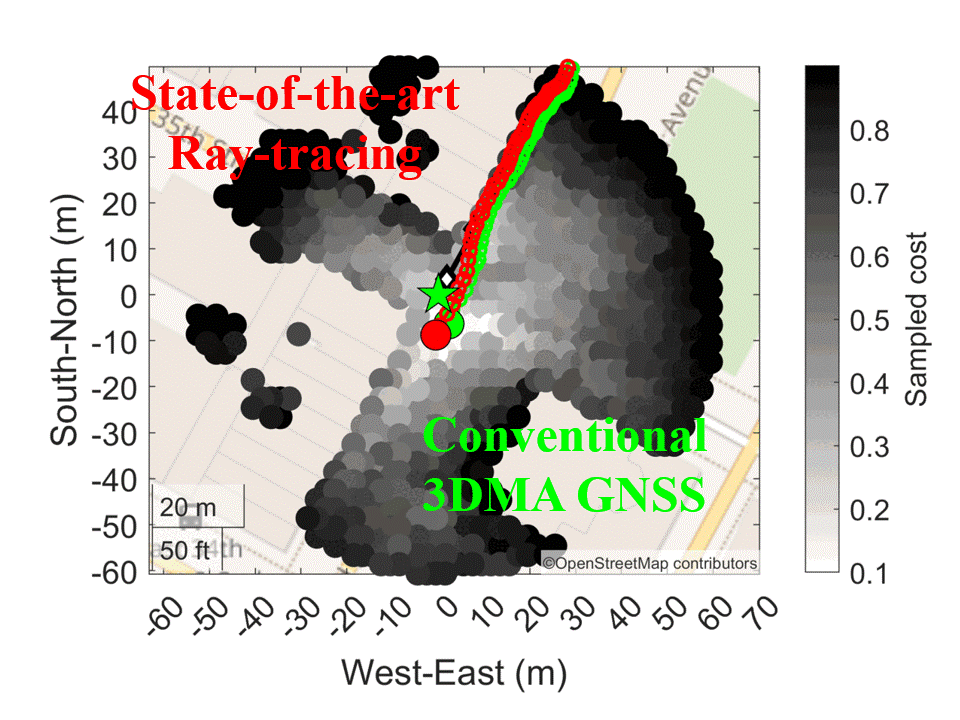 3DMA GNSS ray tracing position